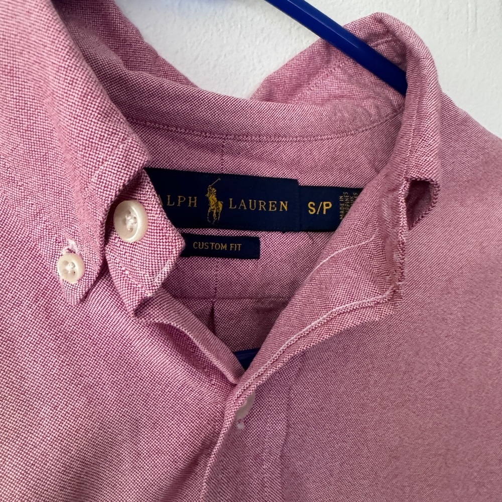Ralph Lauren Oxford Men's Casual Pink Button Down Shirt. Excellent Condition